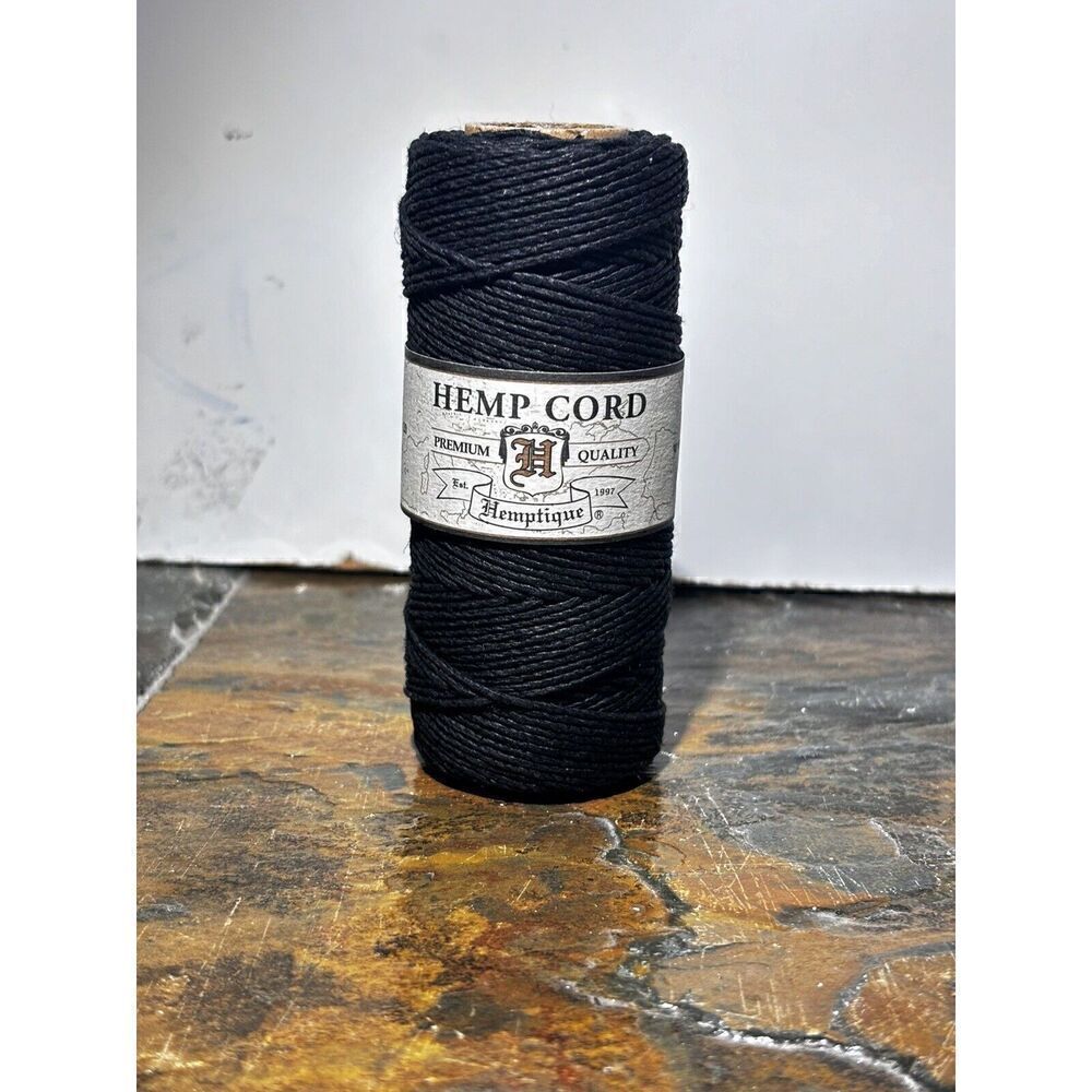 Hemp Cord Black Premium Quality Hemptique